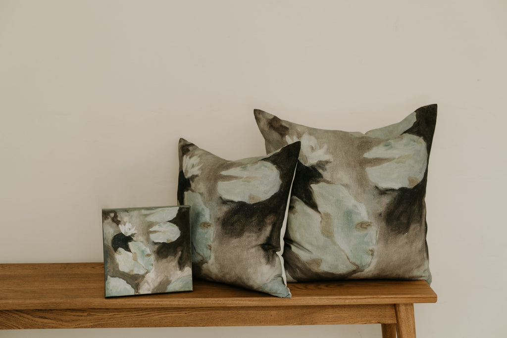 Waterlily Bloom Cushion Large - Euro