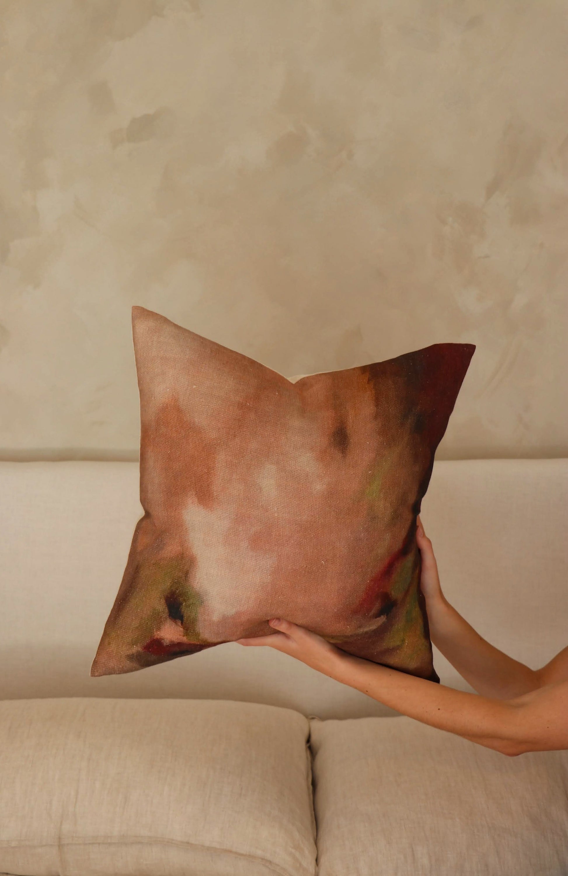 Blush & Pistachio Cushion