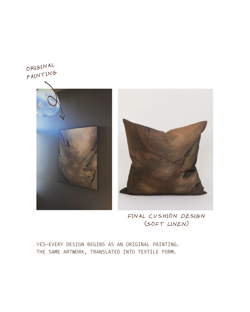 Umber Marble Cushion