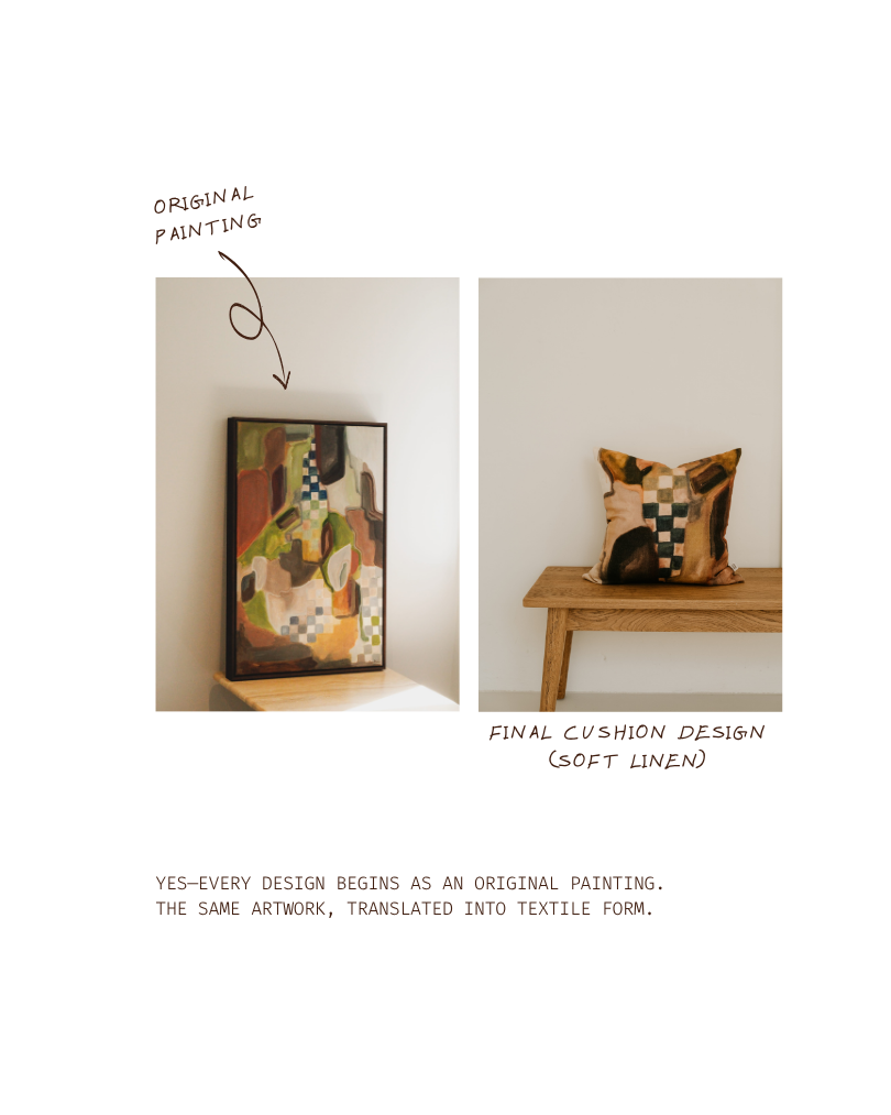 Lulu Check Cushion